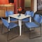 Regency Kahlo Square Table & Chair Sets, 36 W, 36 L, 29 H, Wood, Metal, Polypropylene Top, Maple TPL3636PLCM44BE - alternate 5